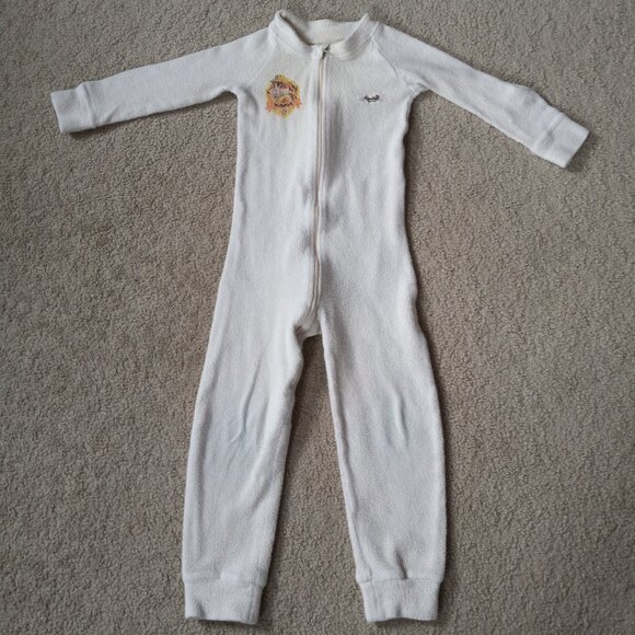 Organic cotton sherpa sleeper for toddlers, size 4T-5T. Made in USA! - Picture 10 of 12